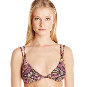 Women's NWT Lucky Brand Tapestry Bikini Top